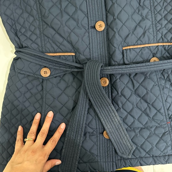 Land’s’ End Quilted Primaloft Parka in Blue Size Small - Picture 11 of 16